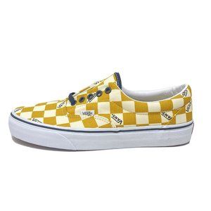 Vans Era Big Check Yellow Women's 9 Men's 7.5 Skate Shoes New Logo White